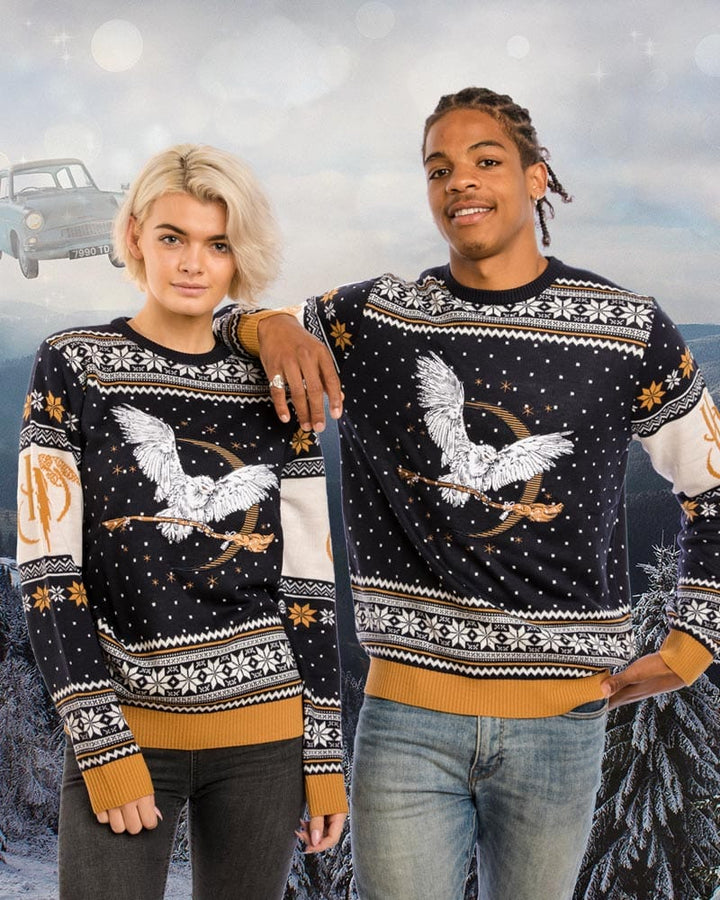 Official Harry Potter Hedwig Christmas Unisex Jumper