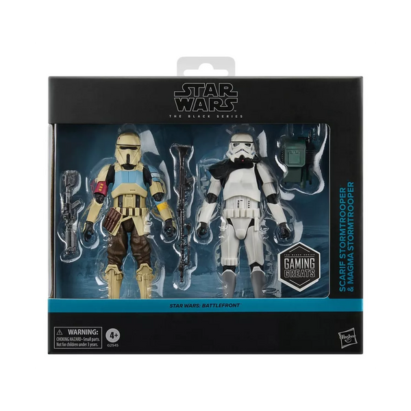 Star Wars The Black Series Battlefront Scarif Stormtrooper & Magma Stormtrooper Action Figure Set