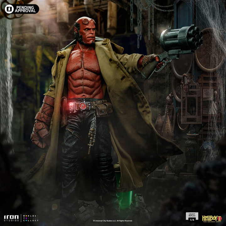 Iron Studios Hellboy II The Golden Army Legacy Replica Hellboy Limited Edition 1/4 Scale Statue