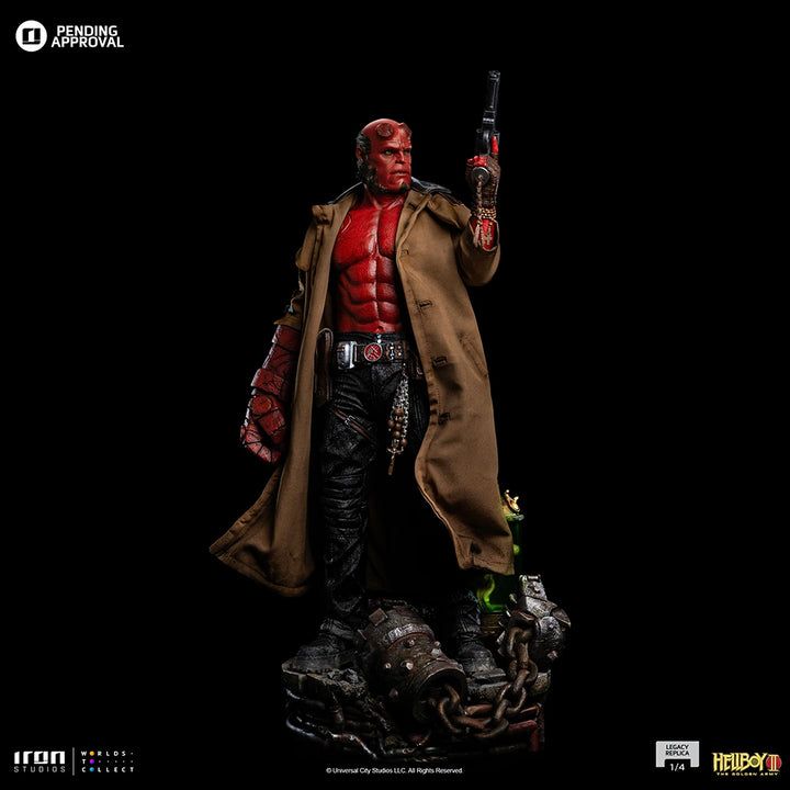 Iron Studios Hellboy II The Golden Army Legacy Replica Hellboy Limited Edition 1/4 Scale Statue