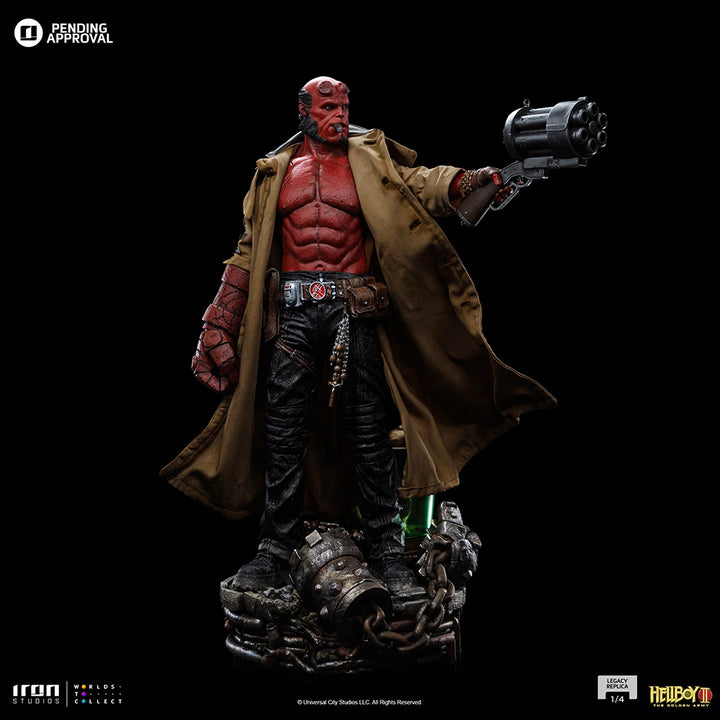 Iron Studios Hellboy II The Golden Army Legacy Replica Hellboy Limited Edition 1/4 Scale Statue