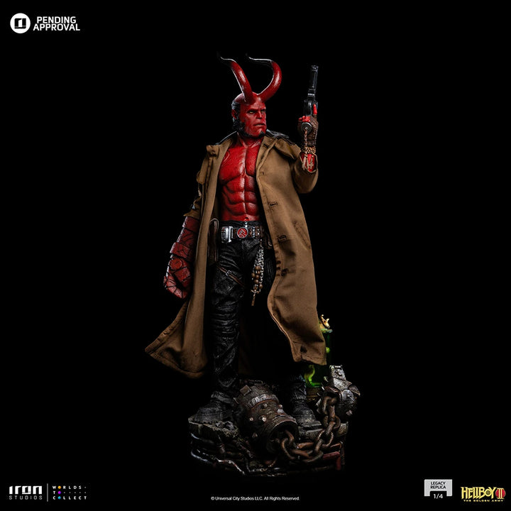 Iron Studios Hellboy II The Golden Army Legacy Replica Hellboy Limited Edition 1/4 Scale Statue