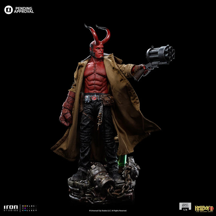 Iron Studios Hellboy II The Golden Army Legacy Replica Hellboy Limited Edition 1/4 Scale Statue