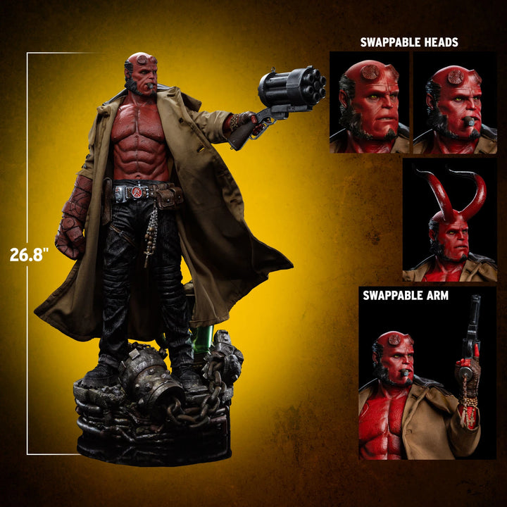 Iron Studios Hellboy II The Golden Army Legacy Replica Hellboy Limited Edition 1/4 Scale Statue