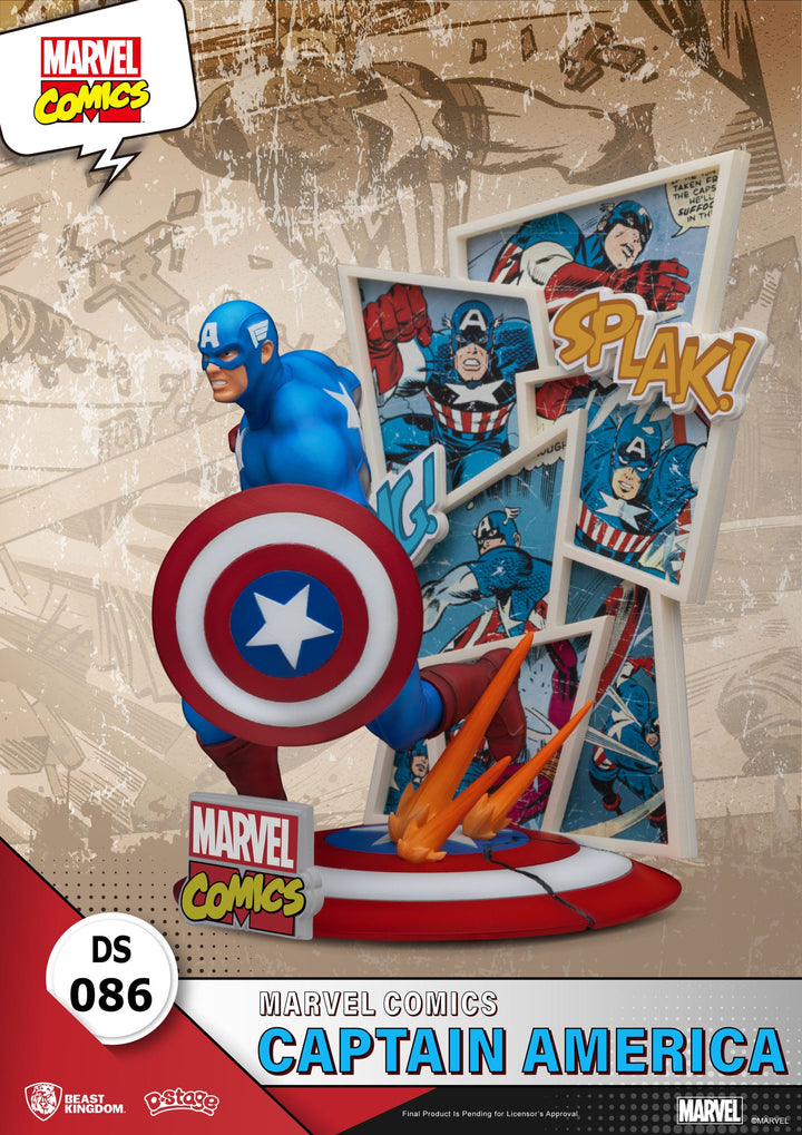 Marvel Comics Captain America Diorama Figure