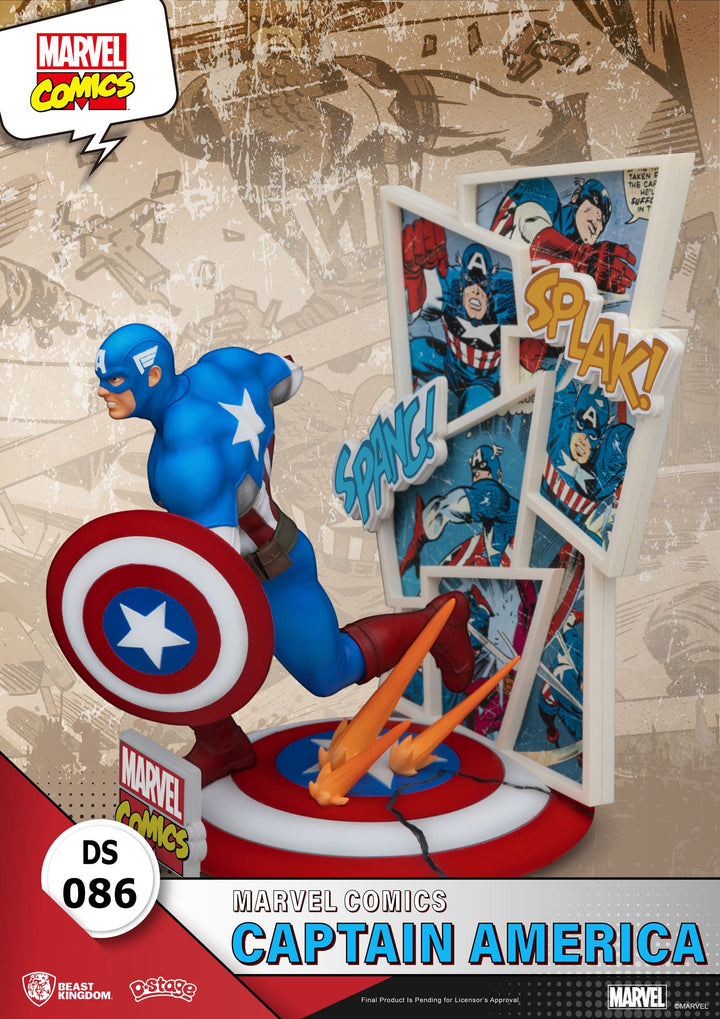Marvel Comics Captain America Diorama Figure