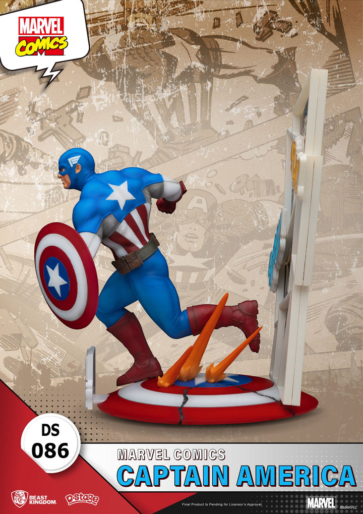 Marvel Comics Captain America Diorama Figure