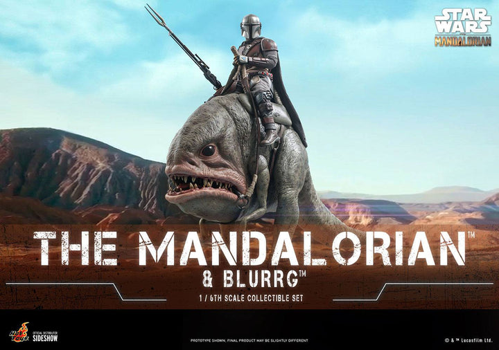 Hot Toys The Mandalorian The Mandalorian and Blurrg 1/6th Scale Figure Set