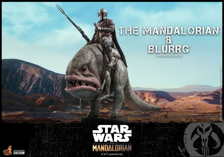 Hot Toys The Mandalorian The Mandalorian and Blurrg 1/6th Scale Figure Set