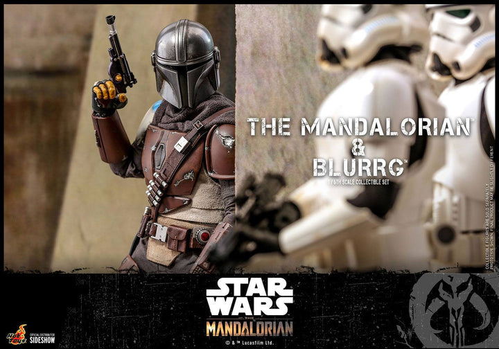 Hot Toys The Mandalorian The Mandalorian and Blurrg 1/6th Scale Figure Set