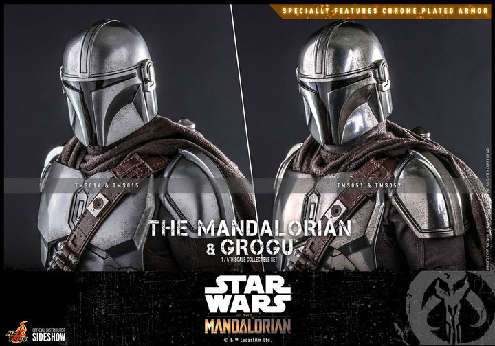 Hot Toys Star Wars The Mandalorian The Mandalorian and Grogu Deluxe 1/6 Scale Figures