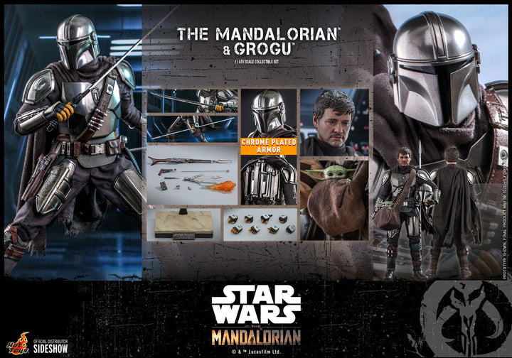 Hot Toys Star Wars The Mandalorian The Mandalorian and Grogu Deluxe 1/6 Scale Figures