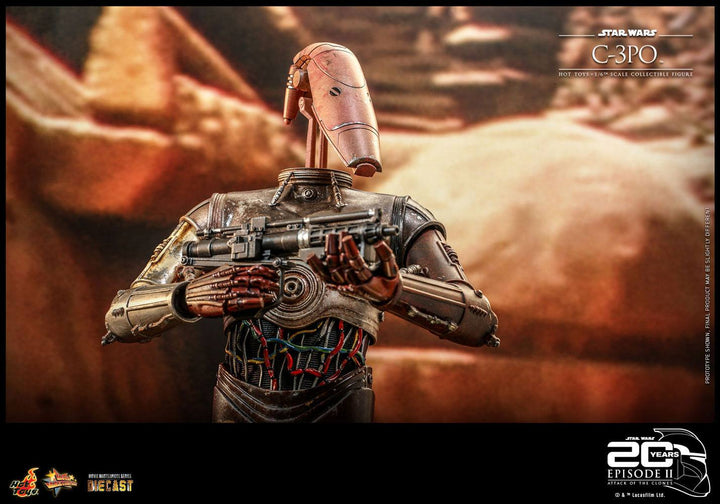 Hot Toys Star Wars Attack Of The Clones 20th Anniversary 1/6 Scale C-3PO Figure