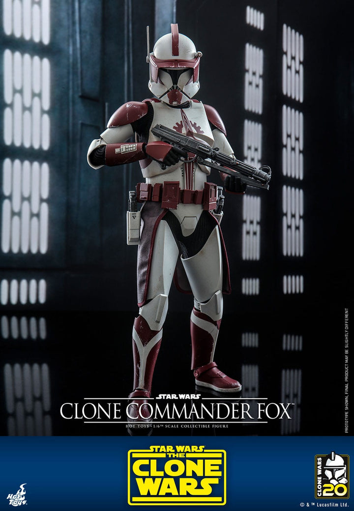 Hot Toys Star Wars The Clone Wars Clone Commander Fox 1/6th Scale Figure
