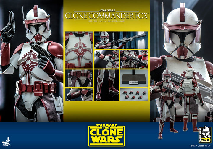 Hot Toys Star Wars The Clone Wars Clone Commander Fox 1/6th Scale Figure