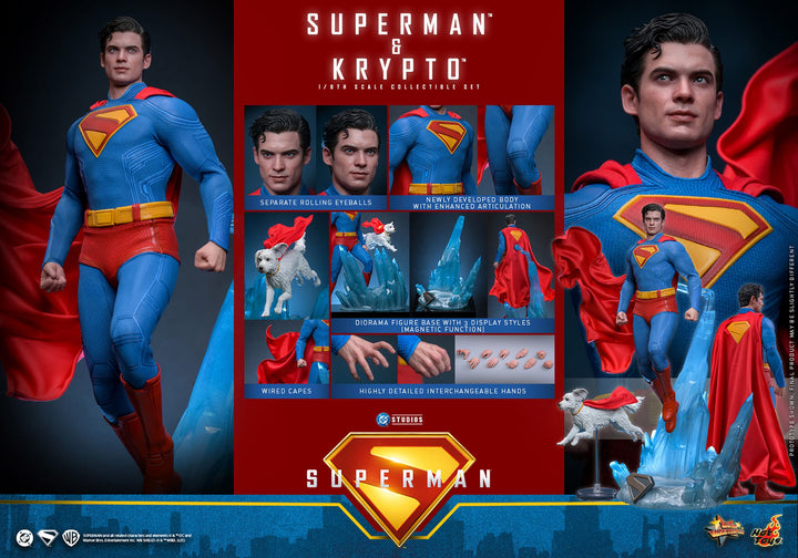 Hot Toys Superman (2025) Superman & Krypto 1/6th Scale Figure Set