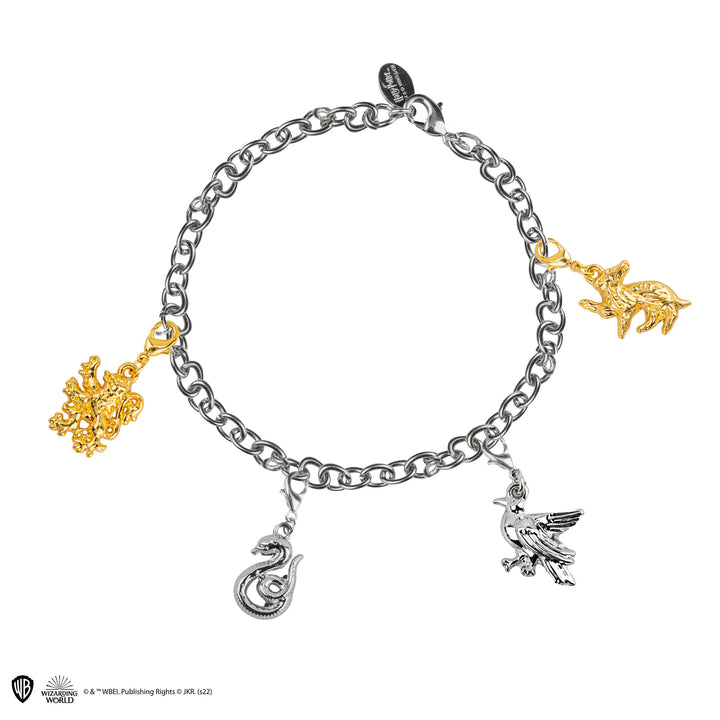 Wizarding World Set of 4 Hogwarts Houses Scented Candles With Charm Bracelet