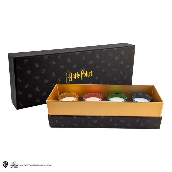 Wizarding World Set of 4 Hogwarts Houses Scented Candles With Charm Bracelet
