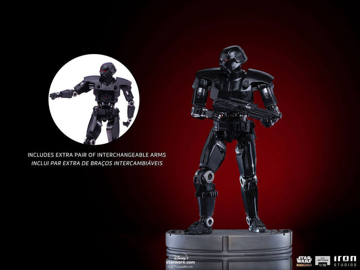 Iron Studios Star Wars The Mandalorian 1/10 Art Scale Dark Trooper Statue