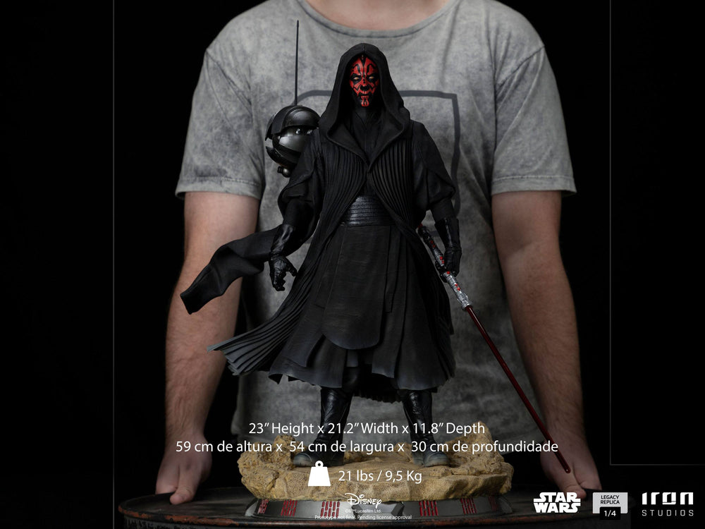 Iron Studios 1/4 Legacy Art Scale Statue Star Wars Episode I The Phantom Menace Darth Maul, Infinity Collectables , Uncategorized