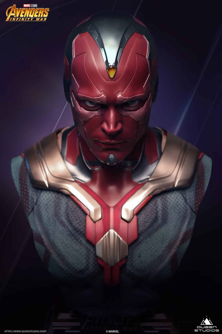 Queen Studios Marvel Avengers Life Size Vision Bust