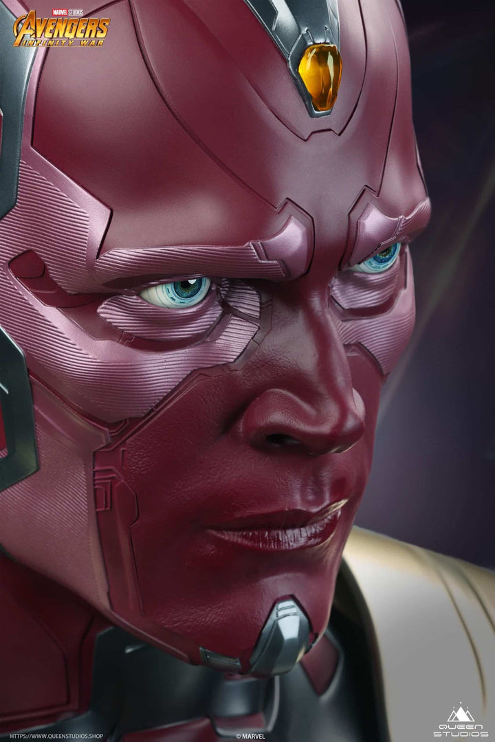 Queen Studios Marvel Avengers Life Size Vision Bust