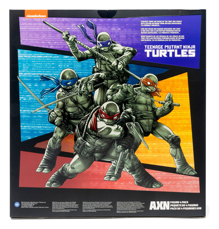 Teenage Mutant Ninja Turtles BST AXN (IDW Comic Black & White) SDCC Exclusive Action Figure Set
