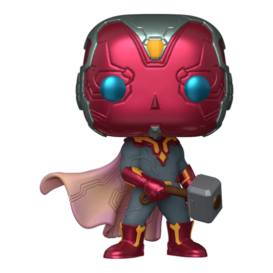Vision with Mjolnir Marvel Infinity Saga Funko Pop! Vinyl Figure alternate view 2