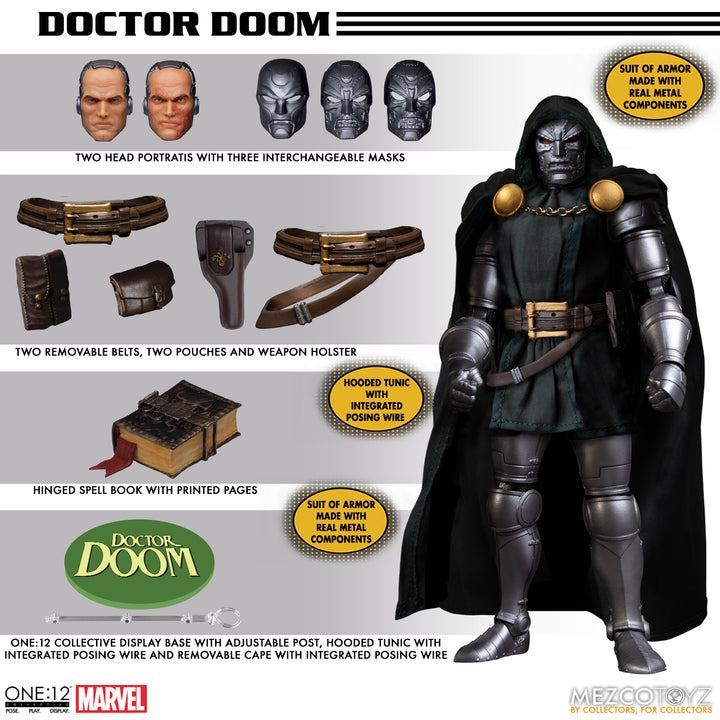 Mezco Marvel One:12 Collective Doctor Doom Action Figure