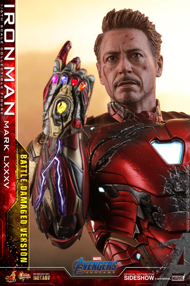 Hot Toys Avengers Endgame Iron Man Mark LXXXV (Battle Damaged Version) 1/6th Scale Figure