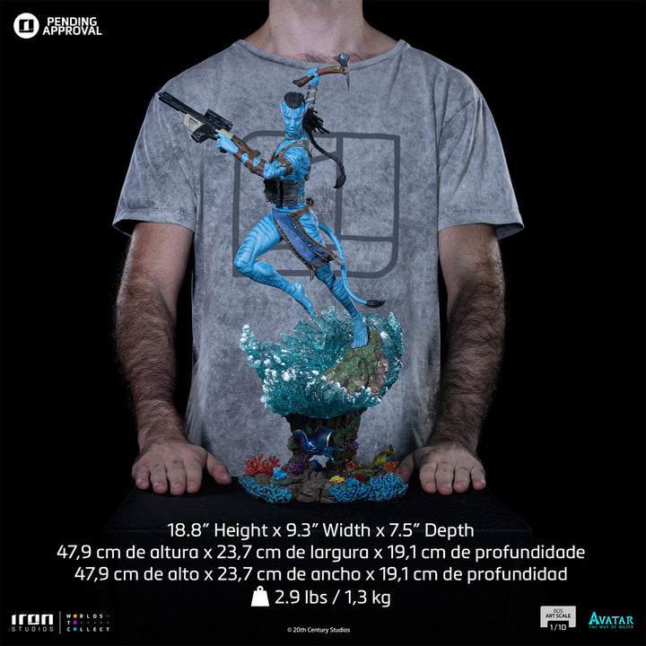 Iron Studios Avatar The Way of Water Jake Sully 1/10 Art Scale Limited Edition Statue
