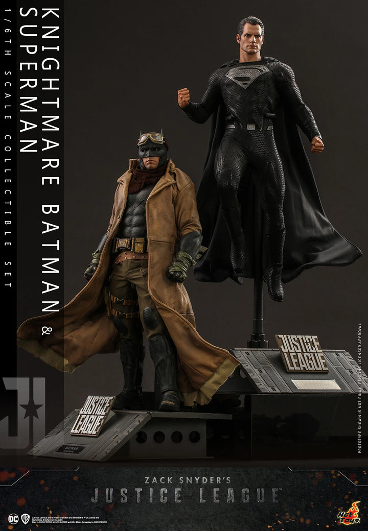 Hot Toys Zack Snyder’s Justice League Batman (Knightmare) and Superman (Black Suit) 1/6 Scale Figure Set