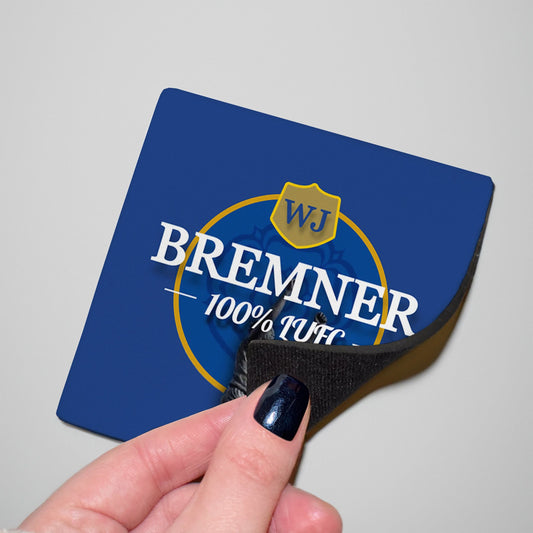 Leeds WJ Bremner- Football Coaster - Square Or Circle, alternate view
