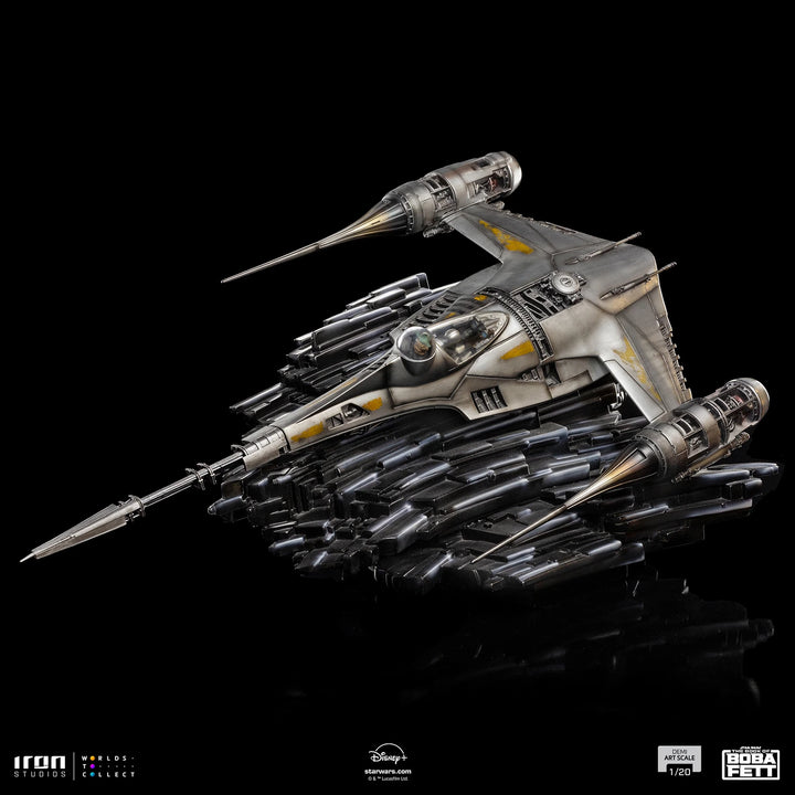 Iron Studios Star Wars The Mandalorian Mando's N-1 Starfighter 1/20 Art Scale Limited Edition Statue