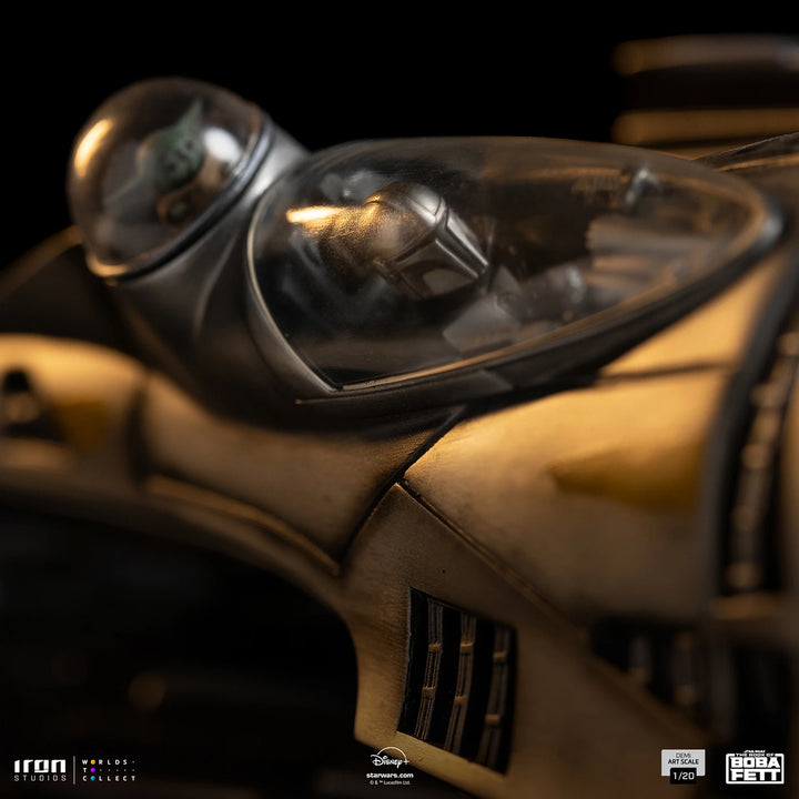 Iron Studios Star Wars The Mandalorian Mando's N-1 Starfighter 1/20 Art Scale Limited Edition Statue