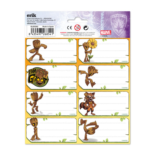 Marvel Groot Self-Adhesive Gloss Labels Set of 16 alternate view