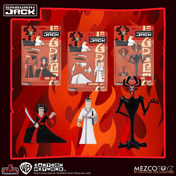 Samurai Jack: Samurai Jack, Mad Jack, Aku 5-Point Action Figure Assortment (Pre-Order February 2026)