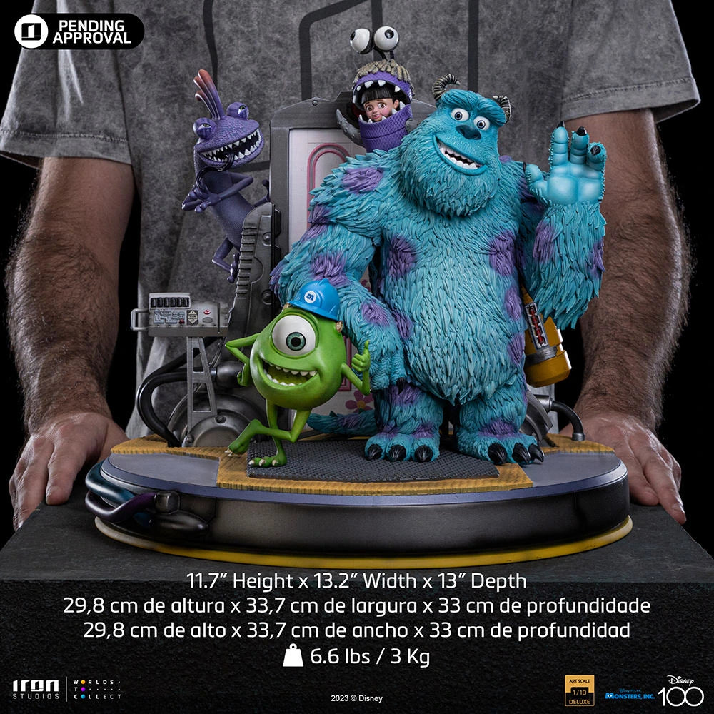 Iron Studios Disney Classics Diorama Series Deluxe Monsters Inc. (Disney 100th Anniversary) 1/10 Art Scale Limited Edition Statue