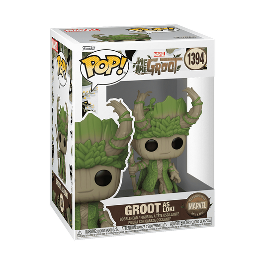 Funko Pop Marvel We Are Groot Groot As Loki #1394 Vinyl Bobblehead