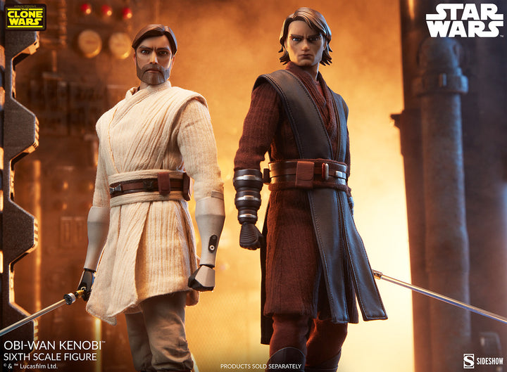 Sideshow Star Wars The Clone Wars 1/6 Scale Action Figure Obi-Wan Kenobi
