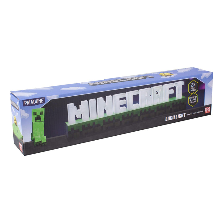 Minecraft Light Up Logo Lamp