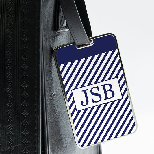 Personalised Gentlemen's Nautical Monogrammed Luggage Tag