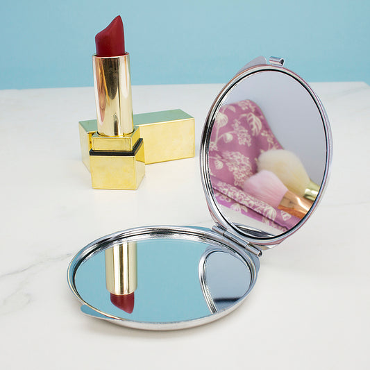 Personalised I Really Like Your Face Round Compact Mirror