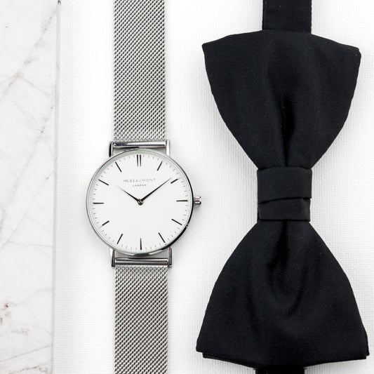 Personalised Men's Silver Eid Mubarak Watch