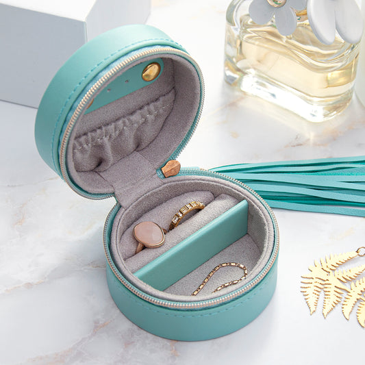 Personalised Turquoise Jewellery Case with Tassel