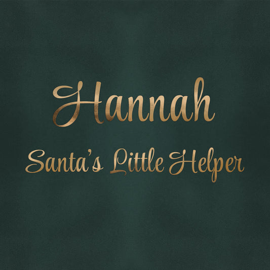 Personalised Santas Little Helper Childrens Green Waterproof Apron