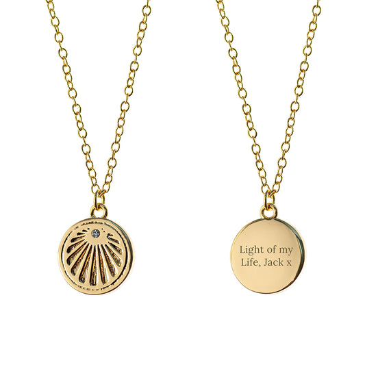 Personalised Sunburst Necklace