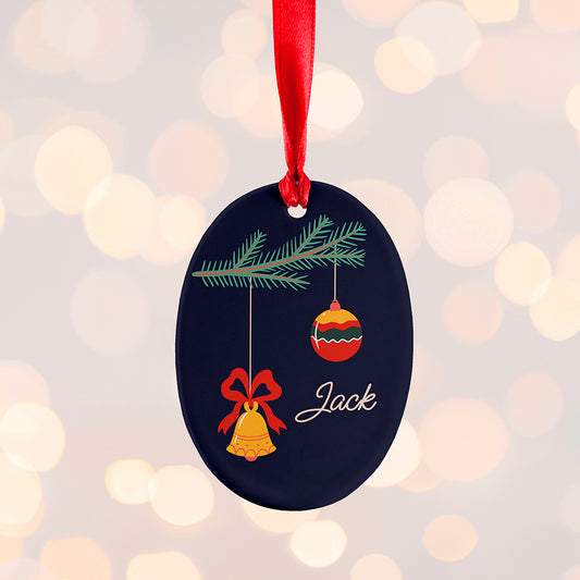 Personalised Christmas Tree Baubles Decoration