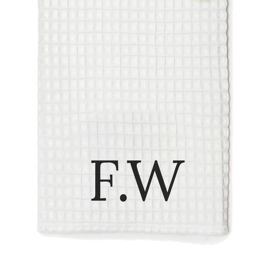 Personalised Monogrammed Waffle Golf Towel, alternate view