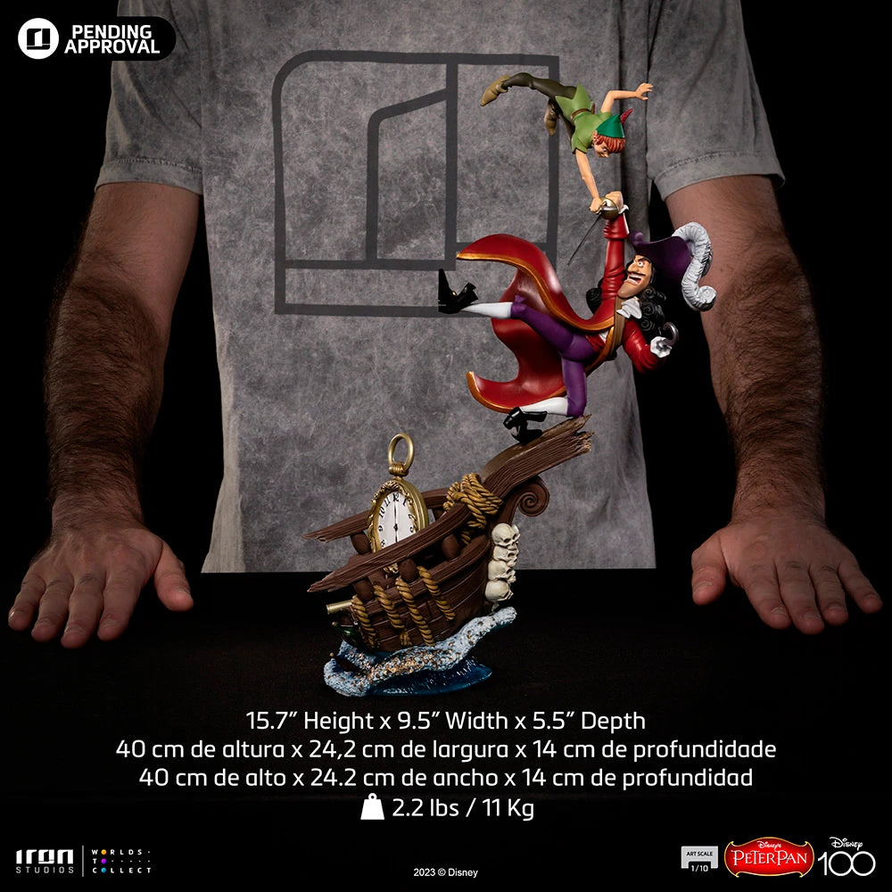 Iron Studios Disney Classics Peter Pan vs. Hook 1/10 Art Scale Statue